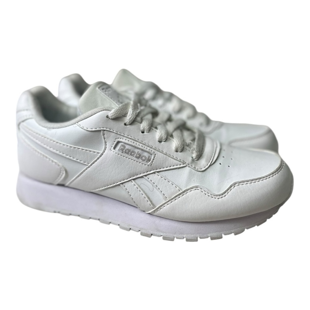 Reebok Women’s CL Harmon White Leather Run Sneakers